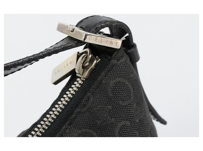 Céline CELINE C Macadam Canvas Shoulder Bag Black Silver - vista 14