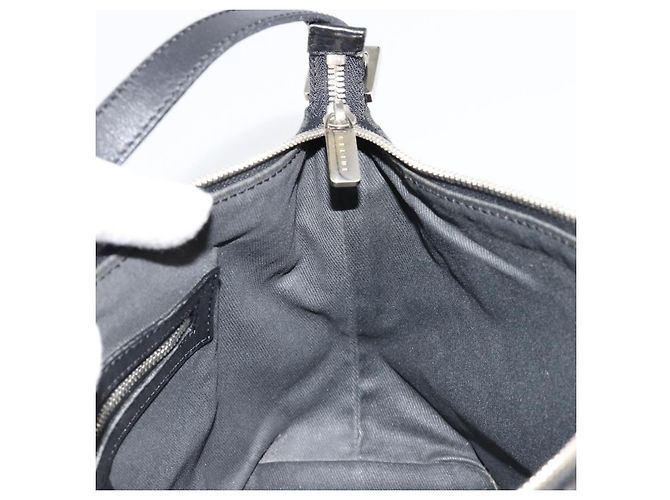 Céline CELINE C Macadam Canvas Shoulder Bag Black Silver - vista 18