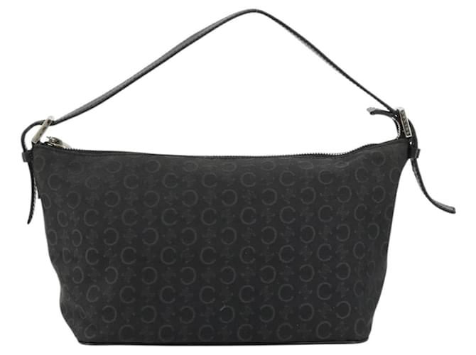 Céline CELINE C Macadam Canvas Shoulder Bag Black Silver - vista 2