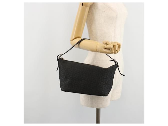 Céline CELINE C Macadam Canvas Shoulder Bag Black Silver - vista 23
