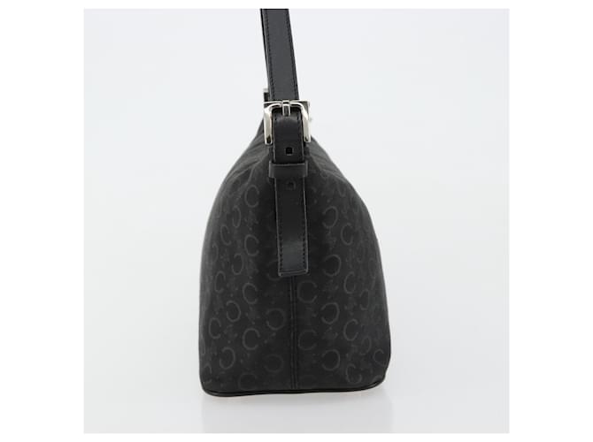 Céline CELINE C Macadam Canvas Shoulder Bag Black Silver - vista 4
