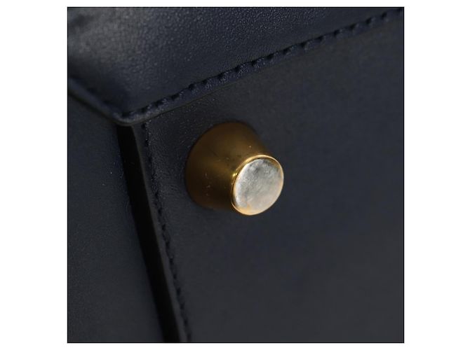 Céline CELINE Belt bag Hand Bag Leather Navy Gold - vista 10