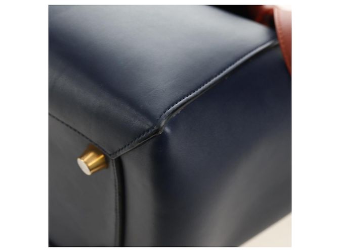 Céline CELINE Belt bag Hand Bag Leather Navy Gold - vista 12