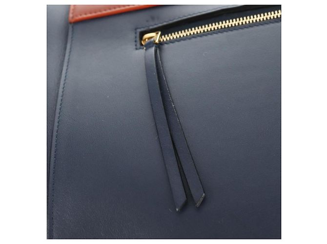 Céline CELINE Belt bag Hand Bag Leather Navy Gold - vista 15