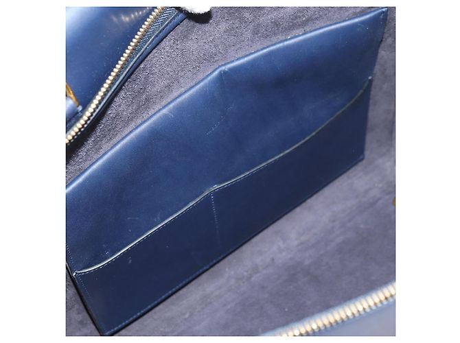 Céline CELINE Belt bag Hand Bag Leather Navy Gold - vista 23