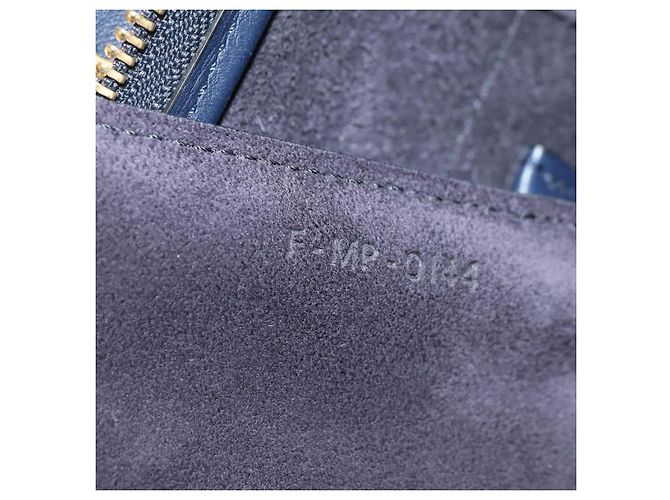 Céline CELINE Belt bag Hand Bag Leather Navy Gold - vista 25