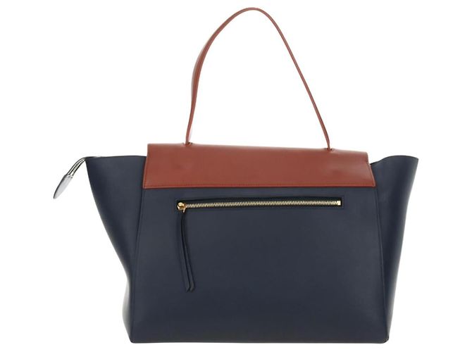 Céline CELINE Belt bag Hand Bag Leather Navy Gold - vista 3