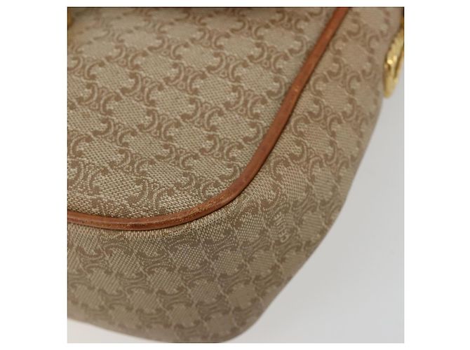 Céline CELINE Macadam Canvas Shoulder Bag PVC Beige Gold - vista 10