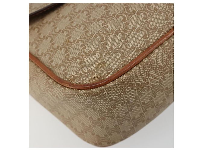 Céline CELINE Macadam Canvas Shoulder Bag PVC Beige Gold - vista 11