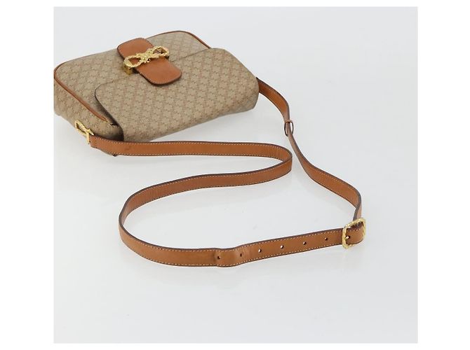 Céline CELINE Macadam Canvas Shoulder Bag PVC Beige Gold - vista 7