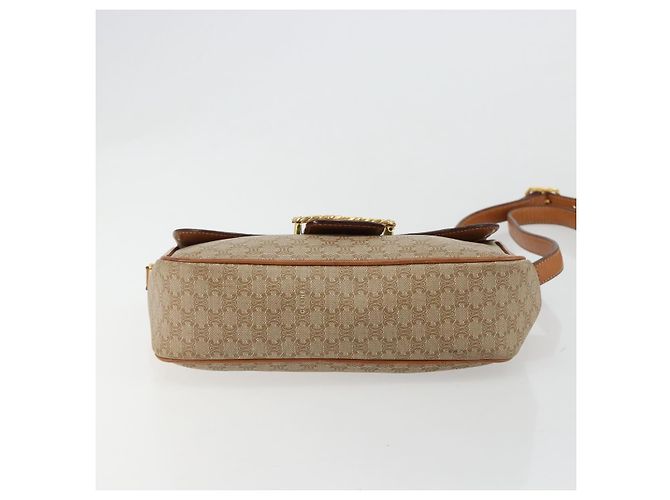Céline CELINE Macadam Canvas Shoulder Bag PVC Beige Gold - vista 9