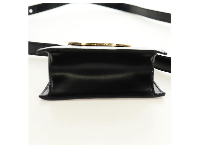 Céline CELINE Circle Shoulder Bag Leather Black Gold - vista 5