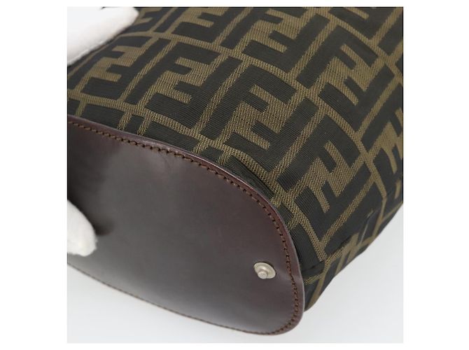 FENDI Zucca Canvas Hand Bag Black Brown - vista 15
