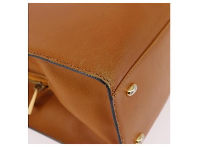 Céline CELINE Kettenhandtasche aus Leder Beige Gold - Ansicht 10