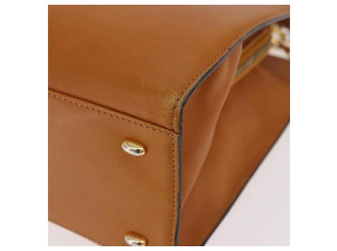 Céline CELINE Kettenhandtasche aus Leder Beige Gold - Ansicht 11