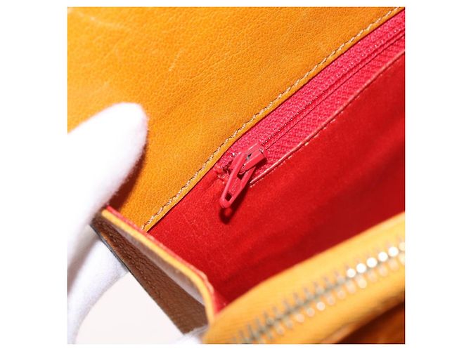 Céline CELINE Kettenhandtasche aus Leder Beige Gold - Ansicht 22