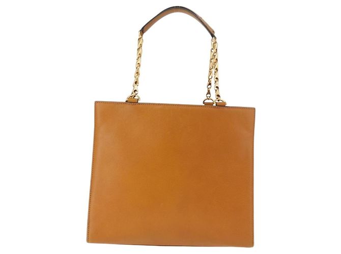Céline CELINE Kettenhandtasche aus Leder Beige Gold - Ansicht 3
