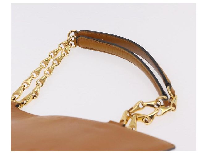 Céline CELINE Kettenhandtasche aus Leder Beige Gold - Ansicht 8