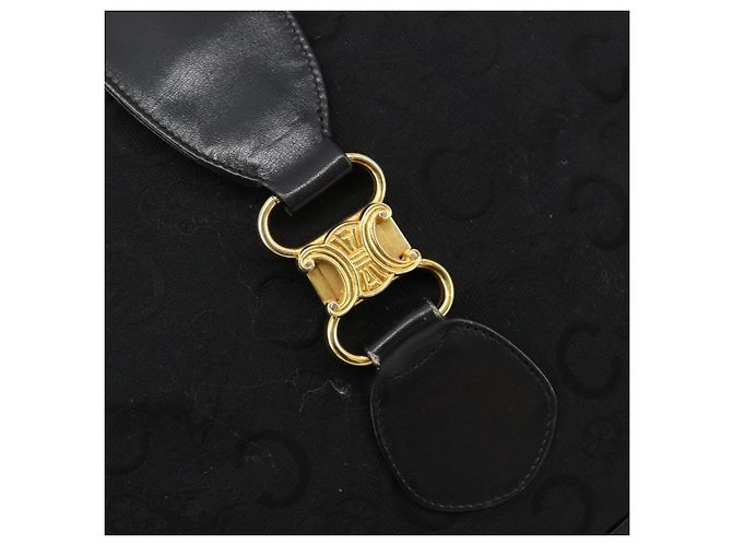 Céline CELINE C Sulky Shoulder Bag Canvas Black Gold - vista 16