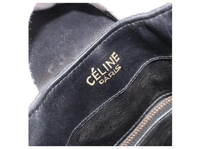Céline CELINE C Sulky Shoulder Bag Canvas Black Gold - vista 17