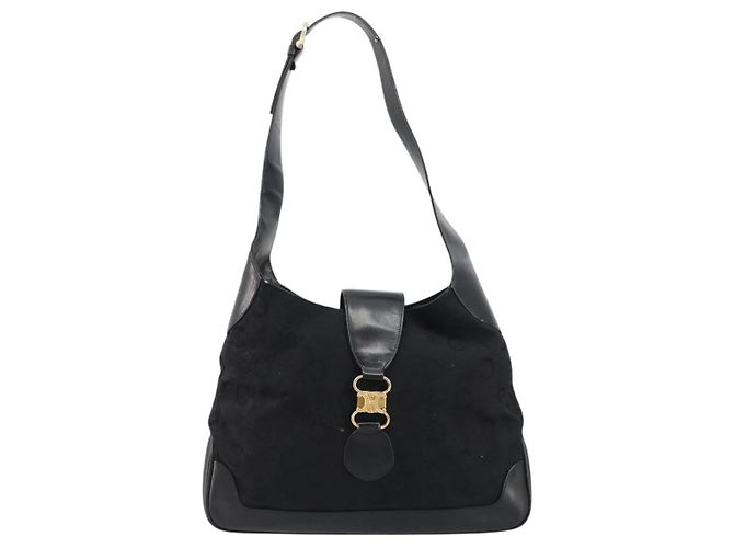 Céline CELINE C Sulky Shoulder Bag Canvas Black Gold - vista 2