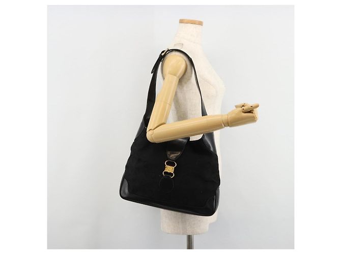 Céline CELINE C Sulky Shoulder Bag Canvas Black Gold - vista 23