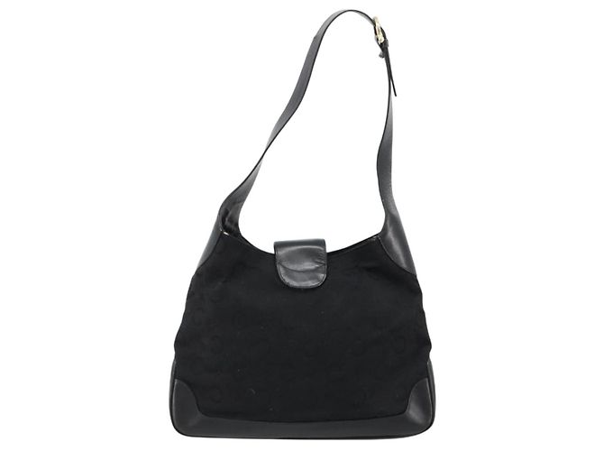 Céline CELINE C Sulky Shoulder Bag Canvas Black Gold - vista 3