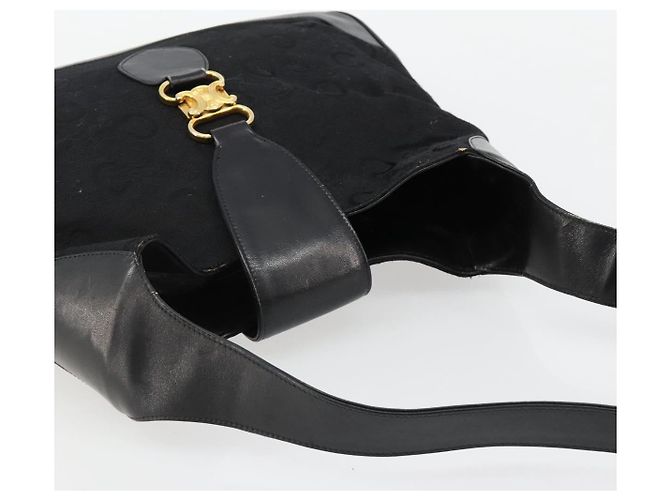 Céline CELINE C Sulky Shoulder Bag Canvas Black Gold - vista 6