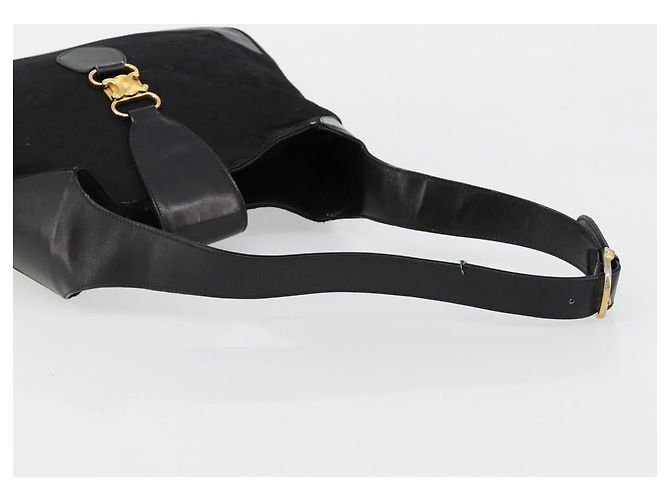 Céline CELINE C Sulky Shoulder Bag Canvas Black Gold - vista 7