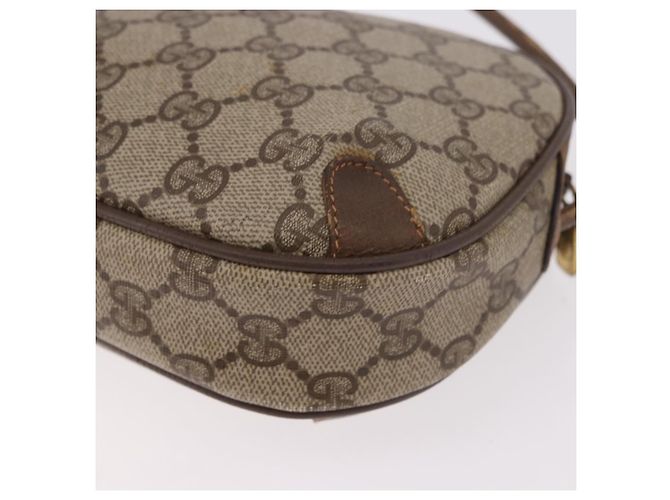 GUCCI GG Supreme Web Sherry Line Bag PVC Beige Gold 89 02 066 - vista 13