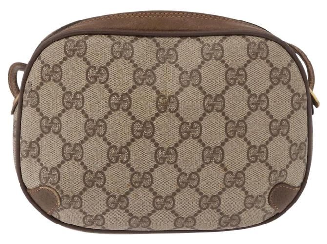 GUCCI GG Supreme Web Sherry Line Bag PVC Beige Gold 89 02 066 - vista 3