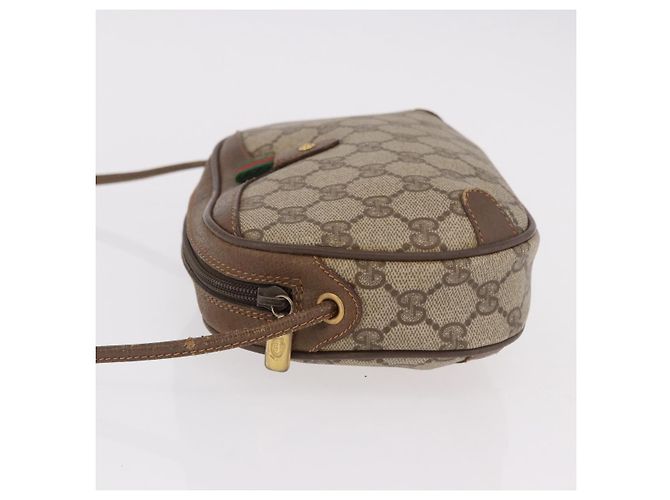 GUCCI GG Supreme Web Sherry Line Bag PVC Beige Gold 89 02 066 - vista 5