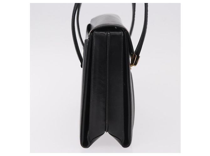 GUCCI Hand Bag Leather Black Gold - vista 5