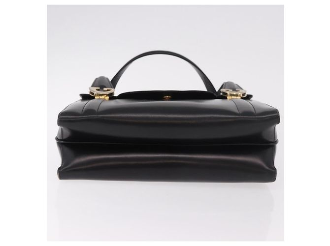 GUCCI Hand Bag Leather Black Gold - vista 9