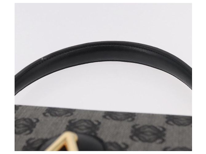 LOEWE Anagram Hand Bag PVC Gray Gold - vista 14