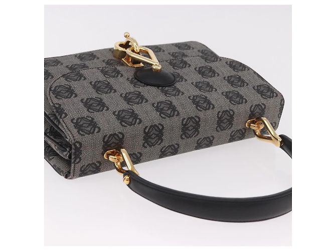 LOEWE Anagram Hand Bag PVC Gray Gold - vista 6