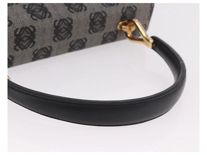 LOEWE Anagram Hand Bag PVC Gray Gold - vista 7