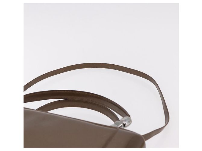 Christian Dior Maris Pearl Bag Patent Leather 2way Bronze Silver - vista 10