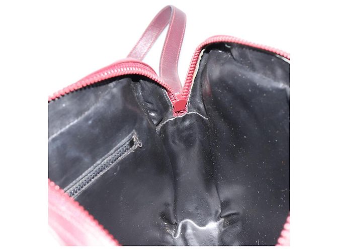 Céline CELINE Sac à épaule en cuir Bordeaux Or - vue 16