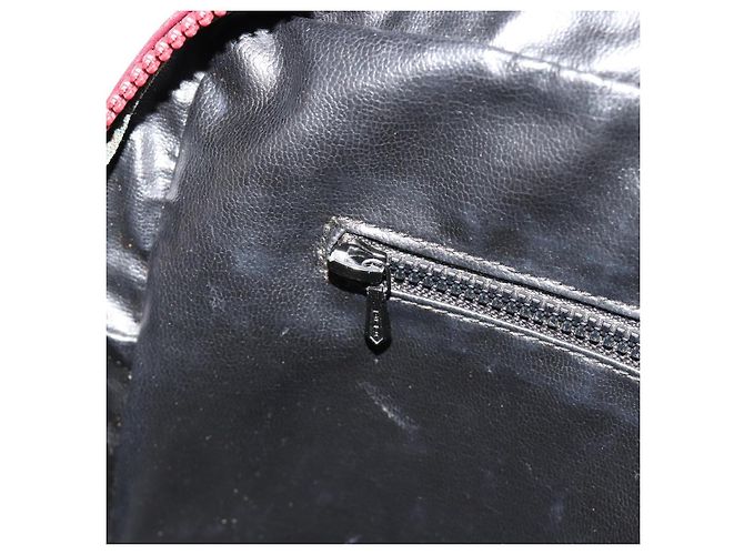 Céline CELINE Sac à épaule en cuir Bordeaux Or - vue 18