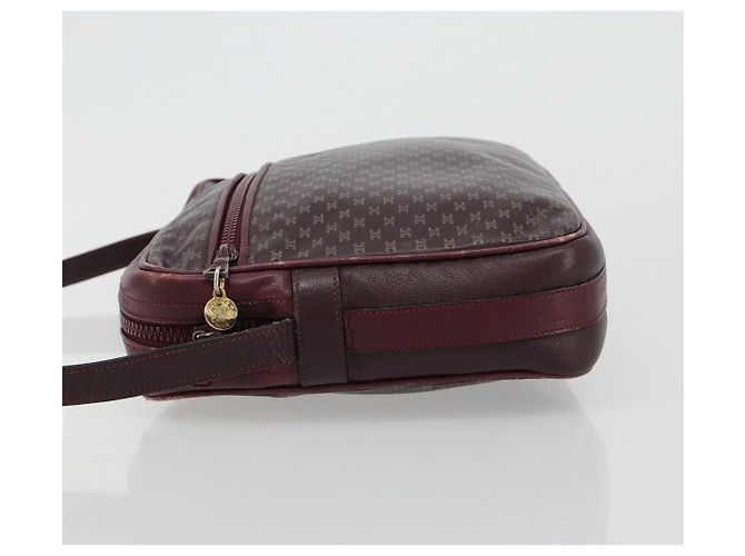Céline CELINE Sac à épaule en cuir Bordeaux Or - vue 5