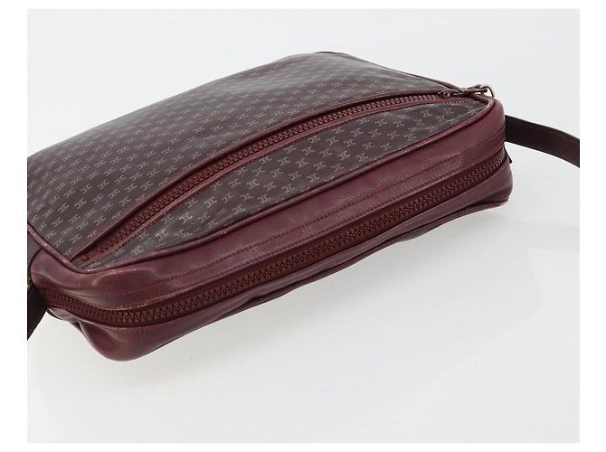 Céline CELINE Sac à épaule en cuir Bordeaux Or - vue 6