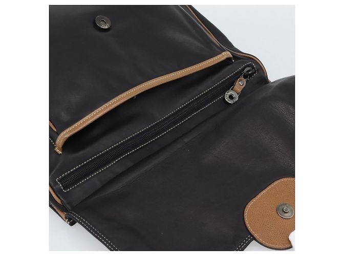 LOEWE Shoulder Bag Leather Black Silver - vista 10