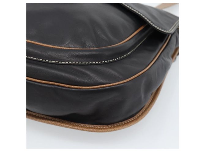 LOEWE Shoulder Bag Leather Black Silver - vista 14