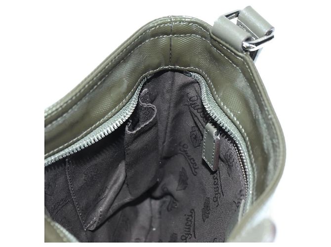 GUCCI GG Implementation Shoulder Bag PVC Silver Khaki 201538 - vista 19