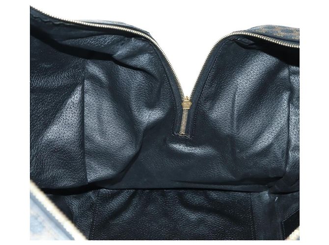 Céline CELINE Macadam Canvas Boston Bag PVC Leather Black Gold - vista 19