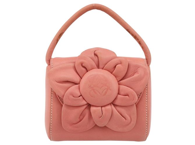 LOEWE Hand Bag Leather Pink Gold - vista 13