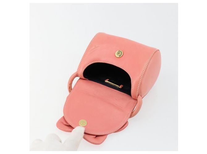 LOEWE Hand Bag Leather Pink Gold - vista 17