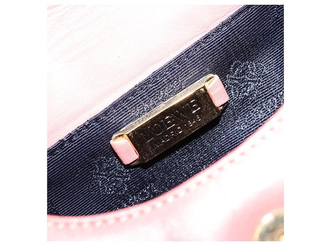LOEWE Hand Bag Leather Pink Gold - vista 18