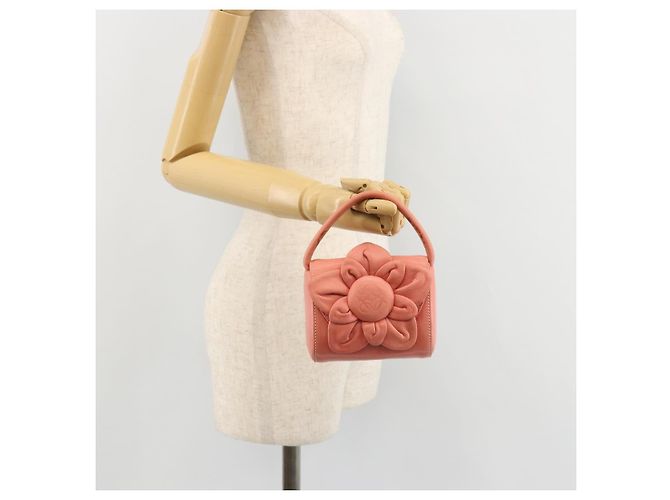 LOEWE Hand Bag Leather Pink Gold - vista 21